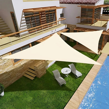 Waterdicht Driehoekig Schaduwdoek – UV Bescherming Zonnescherm voor Tuin Terras Zwembad Buitenruimte Patio Balkon Buitendecoratie