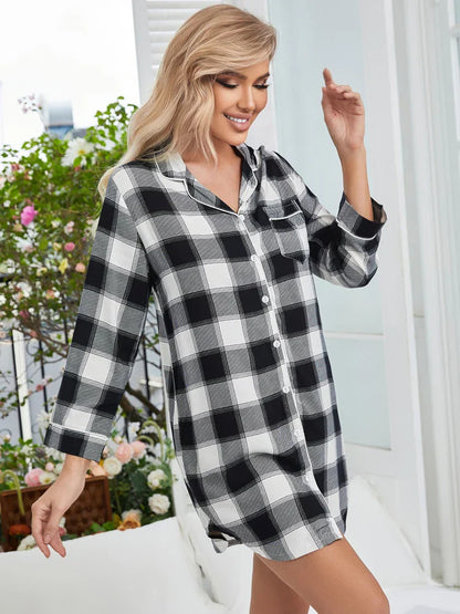 Vrouwen Slaapjurk Zacht Herfst Collectie Voor Dames