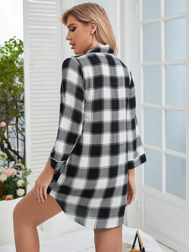Vrouwen Slaapjurk Zacht Herfst Collectie Voor Dames