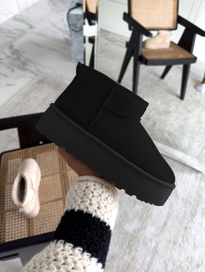 Vrouw Laarzen Comfortabele Boots Zacht Leer