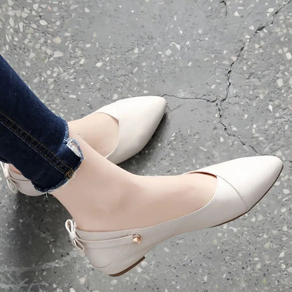 Zwarte Mocassins Dames Schoenen Flat Leer