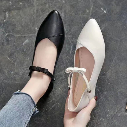Zwarte Mocassins Dames Schoenen Flat Leer - StudioMarella