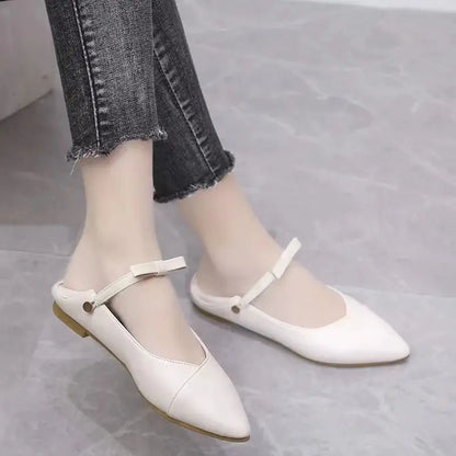 Zwarte Mocassins Dames Schoenen Flat Leer