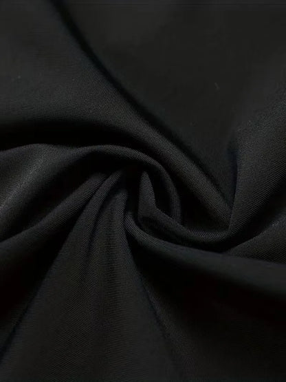 Zwarte zakelijke broek met rechte pijpen