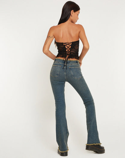 Zwarte Kanten Top met Bustebescherming | Damesmode 2