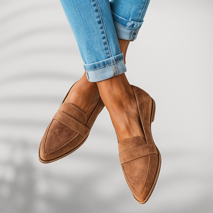 Zwarte Loafers Dames | Elegante Suèdeachtige Schoenen 2