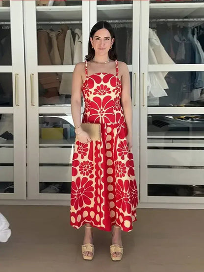 Bloemenjurk Zomerjurk Strapless Vrouwelijk