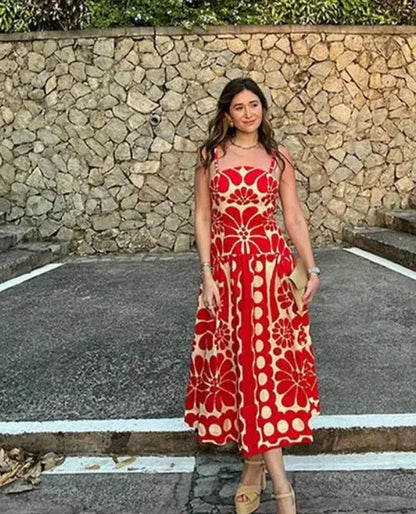 Bloemenjurk Zomerjurk Strapless Vrouwelijk