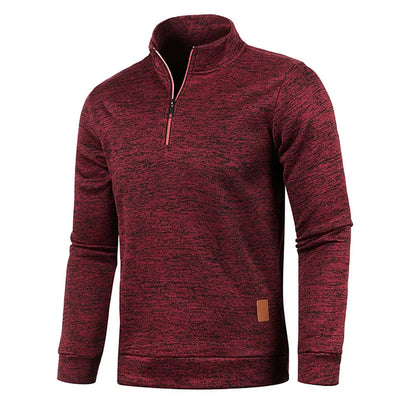 Unisex Sweatshirt Met Halve Rits Veelzijdig Casual - StudioMarella