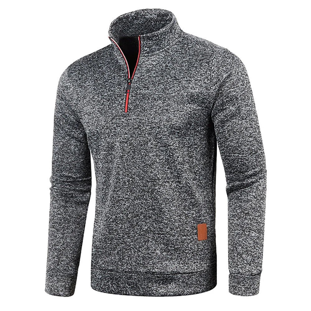 Zylox | Comfortabele Halve Rits Sweatshirt Heren 3