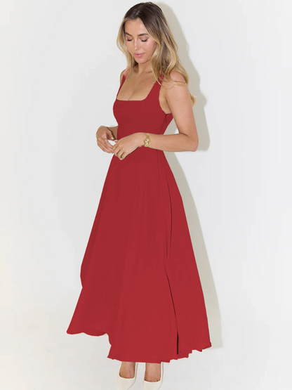 Midi Jurk Elegante Zwierige Vrouwenjurk Zomer