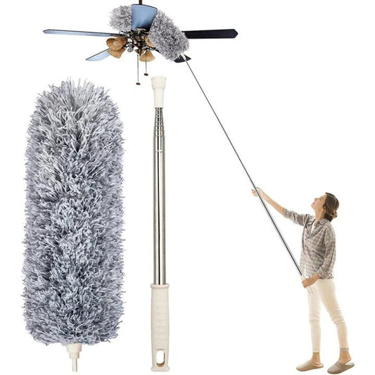Telescopische Plumeau Uitschuifbaar 86-280 cm Microvezel Plafond Hoge Plekken Stofafnemer Plumeaustaaf Lang Schoonmaakmiddel Vloer tot Plafond