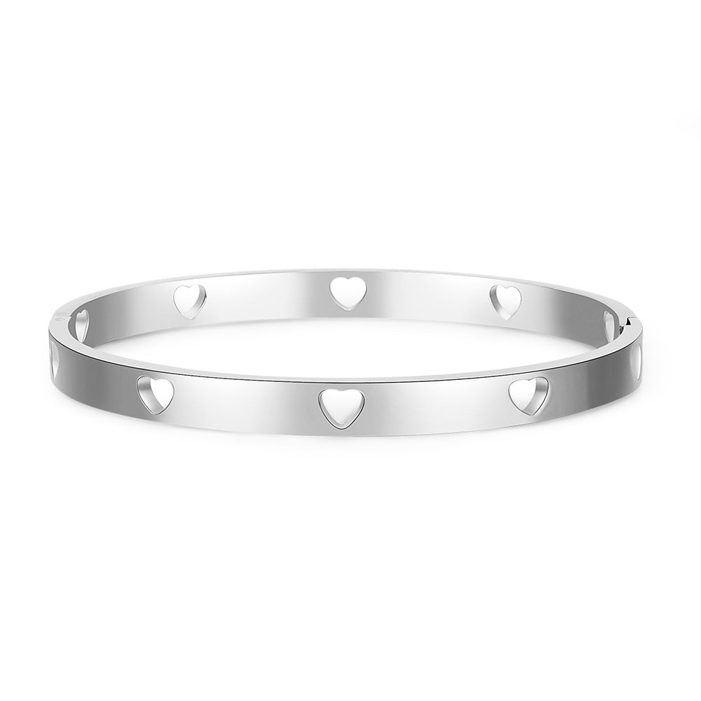 RVS Armband Dames met Hart Motief Roestvrij Staal
