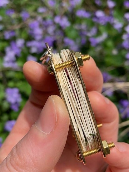 Mini Bloempers Compacte Botanische Herbarium Pers Draagbaar Bloemen Drogen Handwerk Tool Bladeren Persen Natuurbewaartool