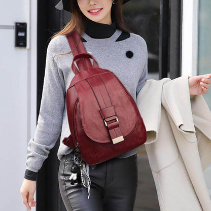 Leren Damesrugzak Elegant Design Praktisch Schoudertas Dagelijks Gebruik Mode Accessoire Veelzijdig Stijlvol