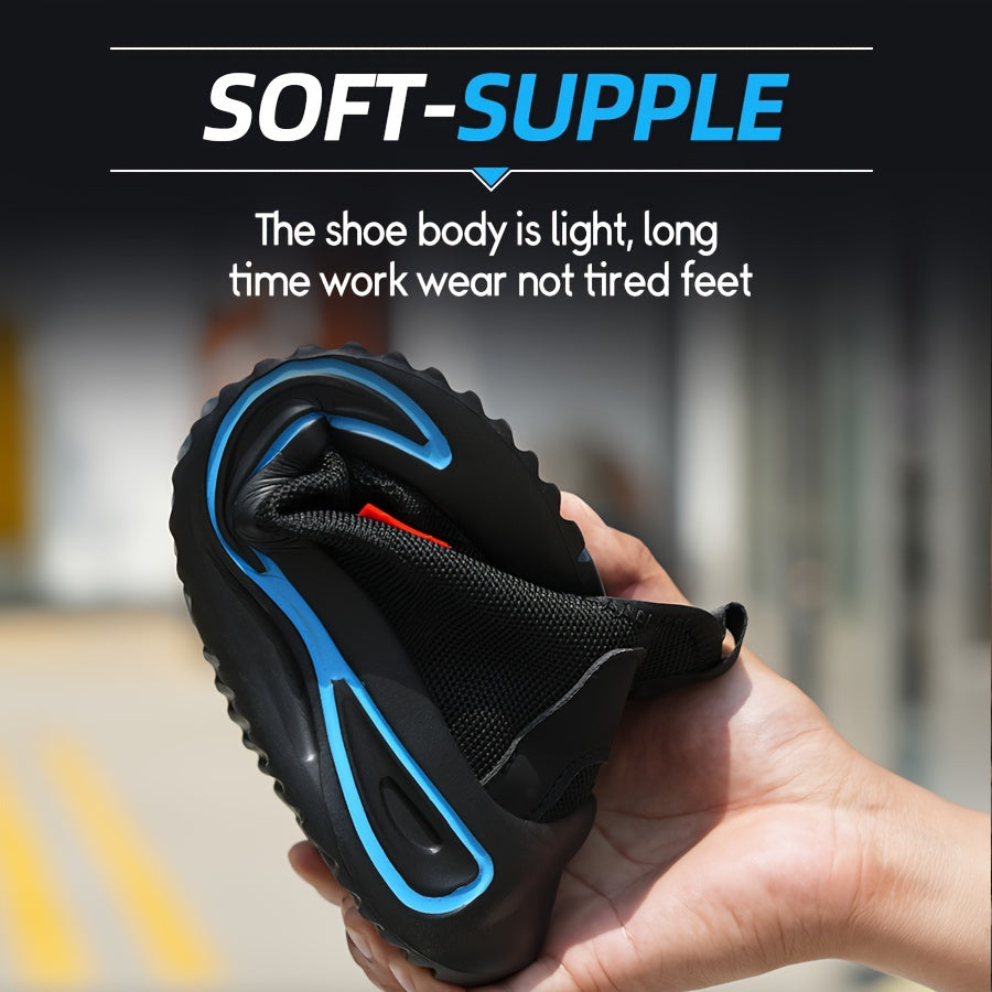 Werkschoenen voor Heren – Lichtgewicht met Stalen Neus en Antislip Zool
