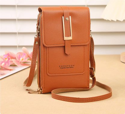 Dames Telefoontas Crossbody met Touchscreen Scherm en Bloemenvormig Ontwerp