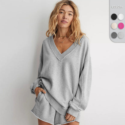 Dames Sweater Comfortabel met V-Hals Zacht en Warm