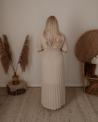 Zwangerschapsjurk Dames Maxi Zomerjurk Plooien Wijde Mouwen Casual