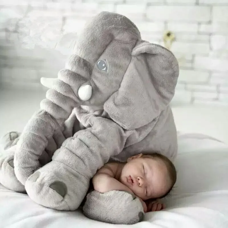 Zacht Pluche Olifant Babykussen 40cm of 60cm Knuffel voor Rust en Slaap