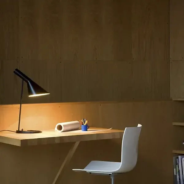 Moderne LED-tafelverlichting met strakke vormgeving - Minimalistisch design - Energiezuinig - Warm wit 2700K - Dimbaar bureaulamp - Sansoti