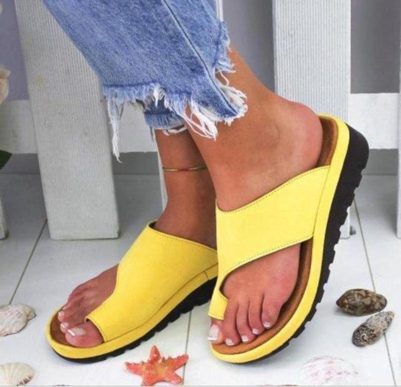 Orthopedische Dames Teenslippers met Voetbed Ondersteuning Meerkleurig