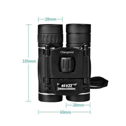 Vouwbare Verrekijker 40×22 Compact voor Vogels Natuur Reizen