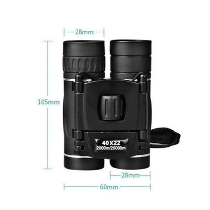 Compacte Verrekijker 40x22 met HD Optiek voor Outdoor en Natuur Observatie Wandelen Camping Vogelspotten Reis Accessoire