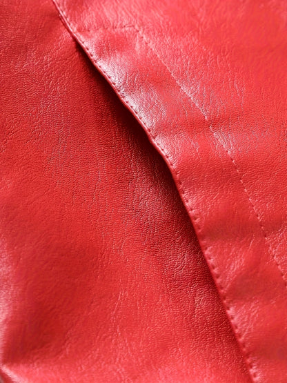 Leren Jas Elegant Zwarte Heren