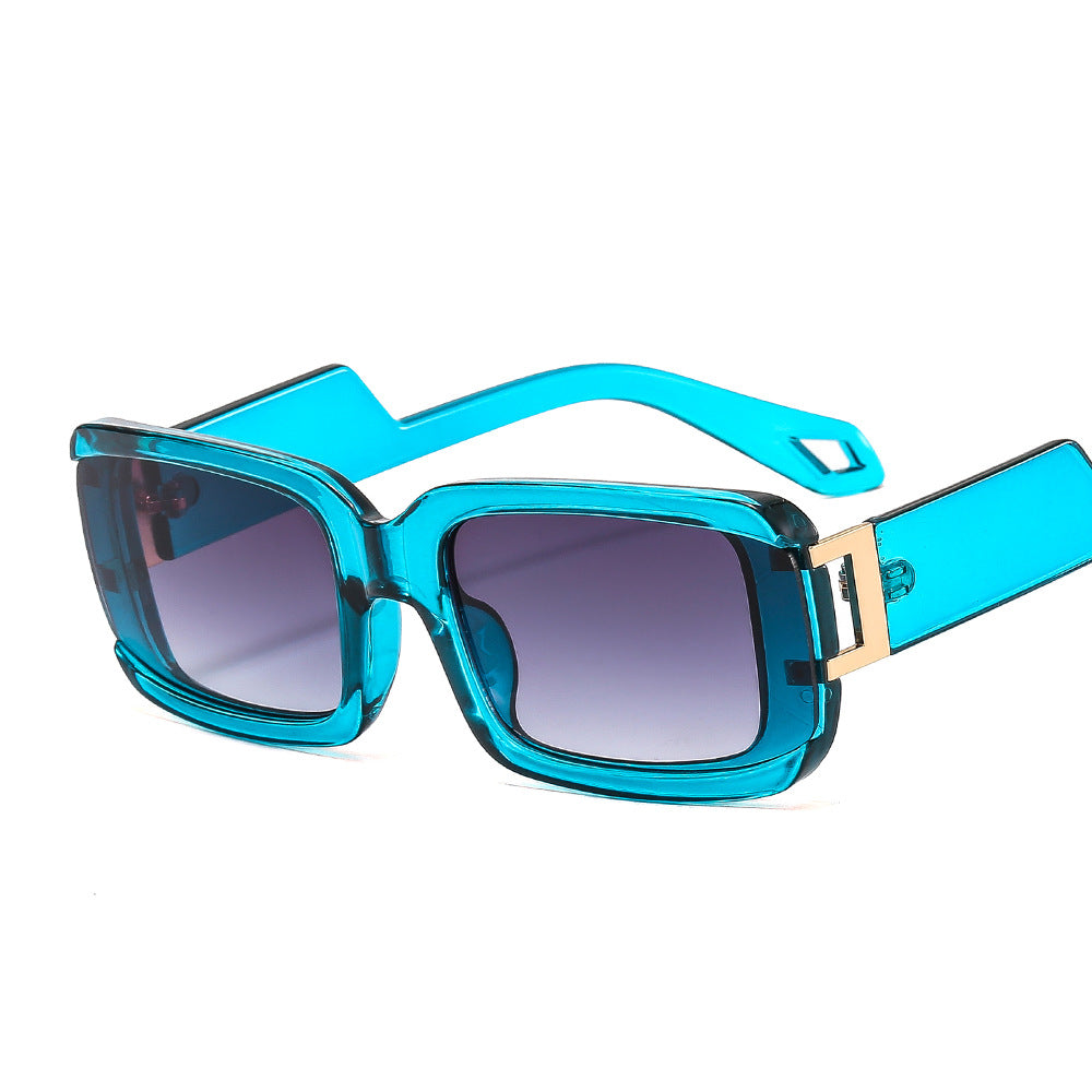 Dames Zonnebril Vierkant Design met Glazen Luxe Look