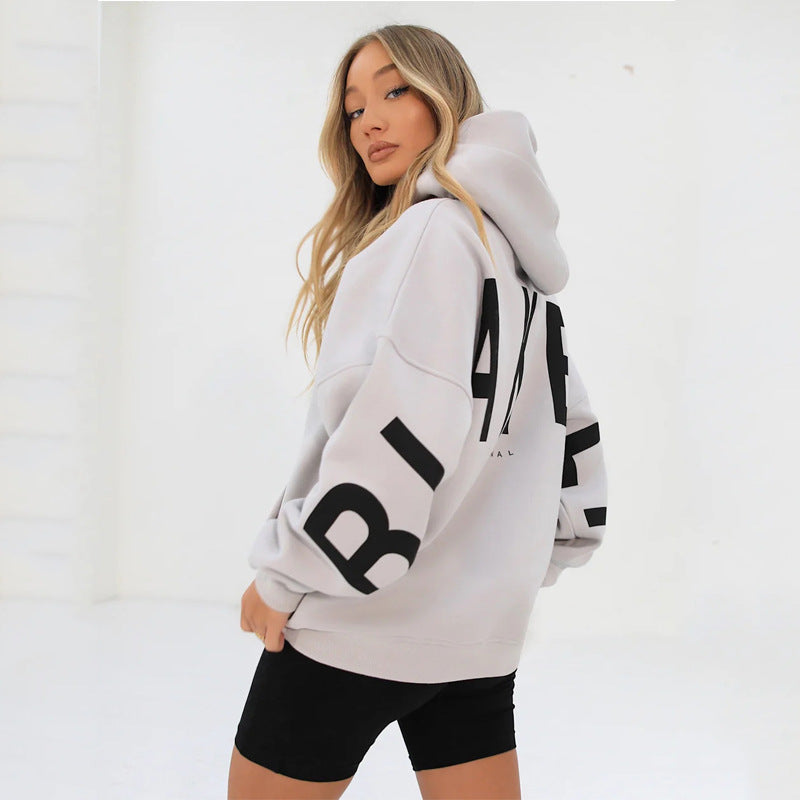 Dames Hoodie Capuchon Warm met Leuke Savannah Print