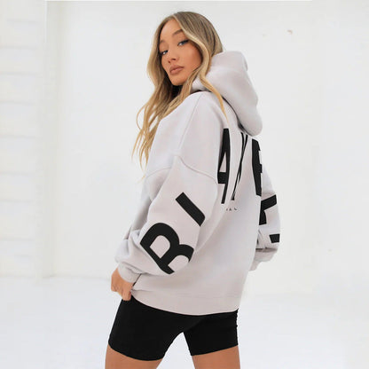 Dames Hoodie Capuchon Warm met Leuke Savannah Print