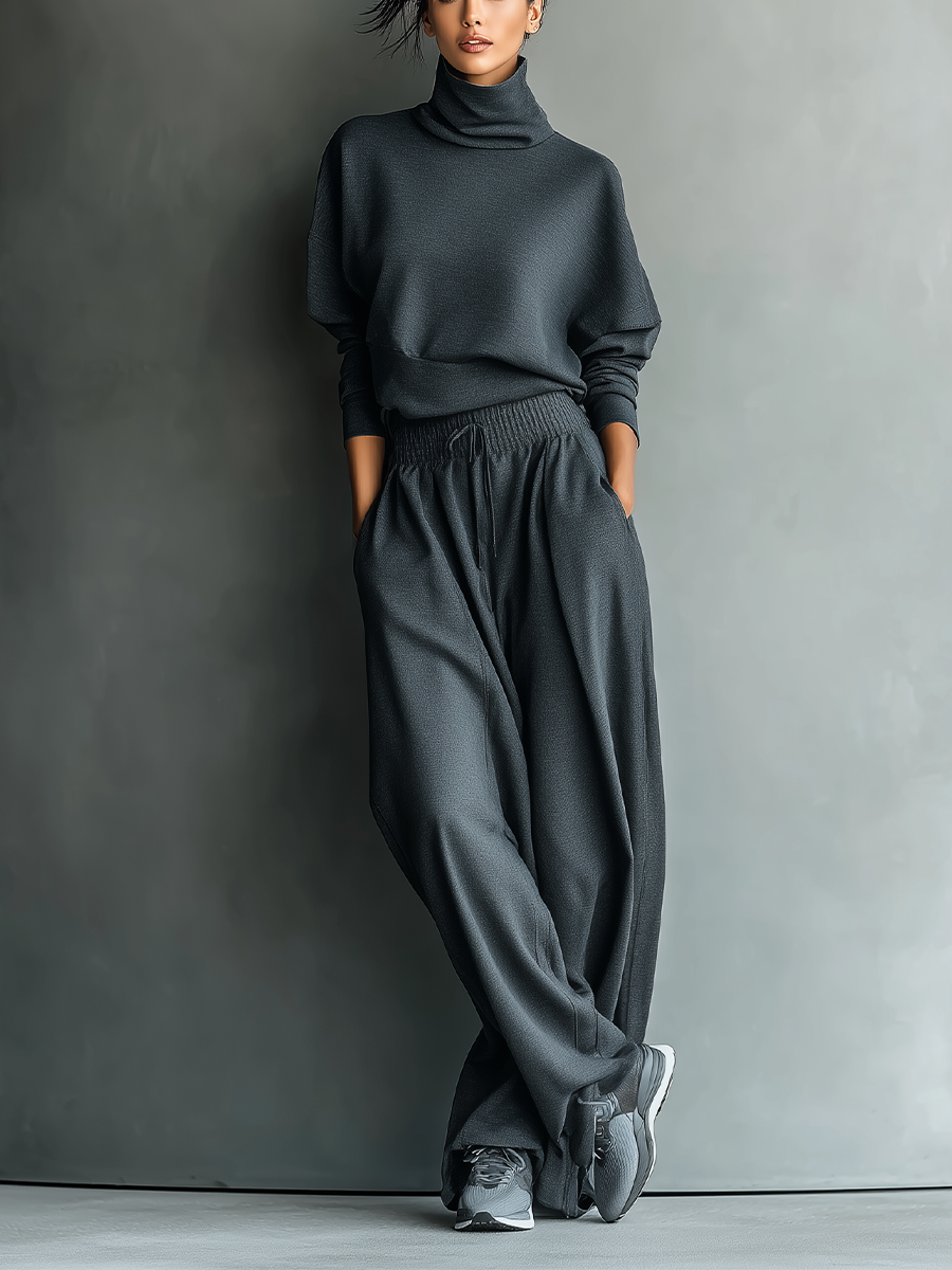 Dames Brei-ensemble Comfortabele Wijde Broek - StudioMarella