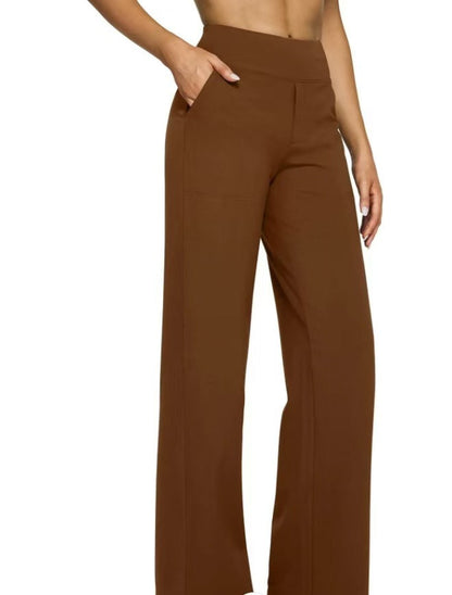 Dames Broek Hoge Taille Wijd Comfortabel Zittend