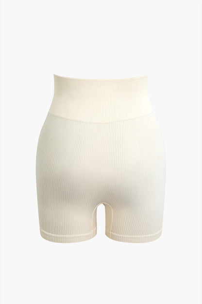 Yogaset Dames Naadloos met Crop Top en Shorts