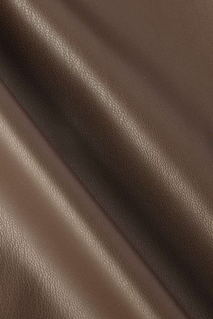 Kunstlederen Rok Asymmetrisch Midilengte Wickel Design
