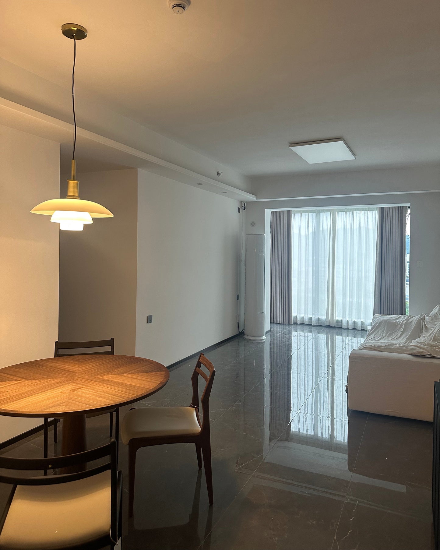 Hanglamp Glas Rond Scandinavisch Wit LED Woonkamer Eetkamer Slaapkamer Modern