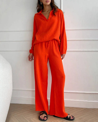 Venus Jurk - Elegante Tweedelige V-Hals Jurk Set