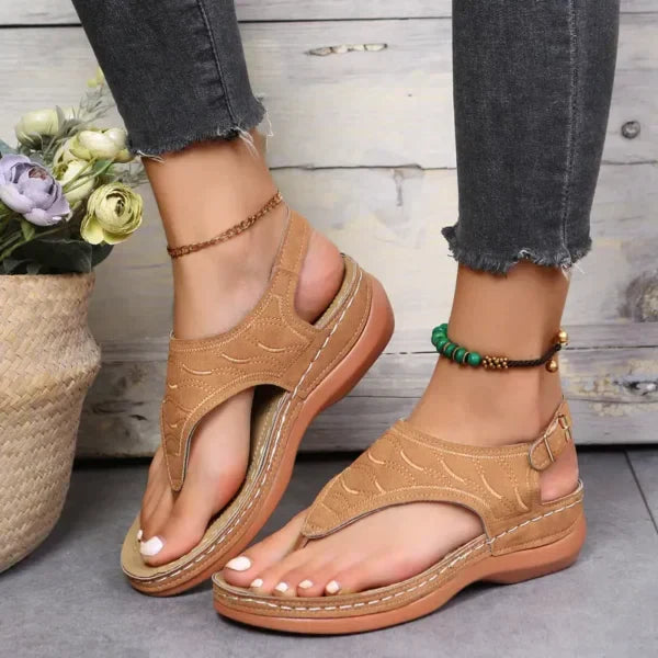 Sandalen met Glanzend Leer voor Vrouw