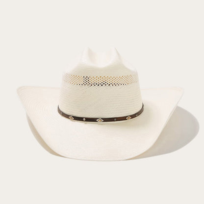 Cowboyhoed van Stro met Lederen Band en Metallic Accenten – Verstelbaar 58-60 cm