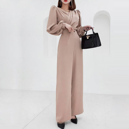 Dames Jumpsuit Hoge Taille V-Hals Elegante Jurk - StudioMarella