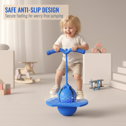 Balansbal met Handvatten voor Kinderen en Volwassenen - Springbal met Antislip Platform voor Coördinatieoefeningen en Evenwichtstraining
