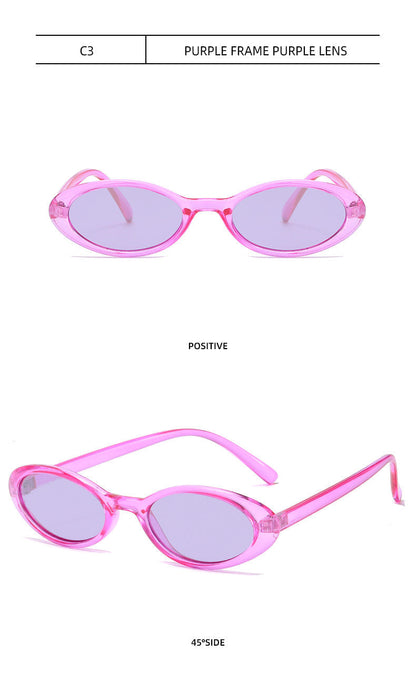 Dames Zonnebril Ovaal met Druppel Details Retro Look