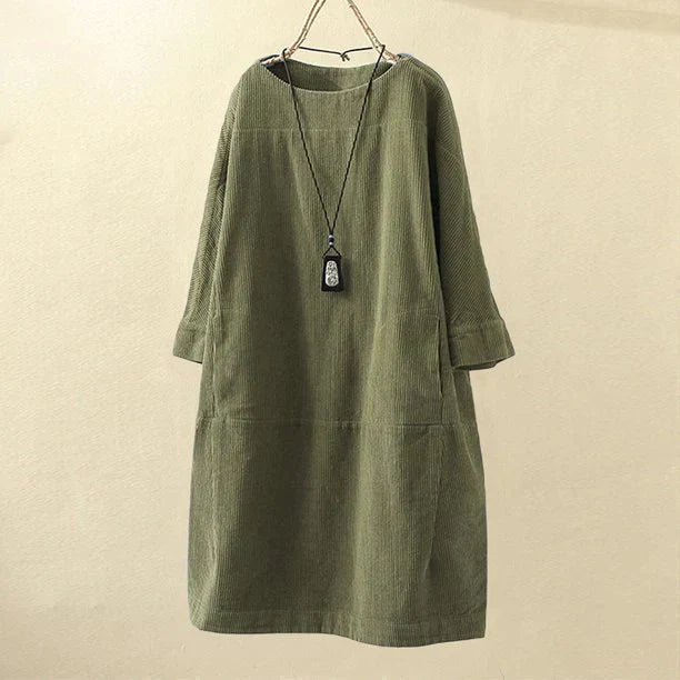Dames Corduroy Trui Lange Mouw Corduroy Top