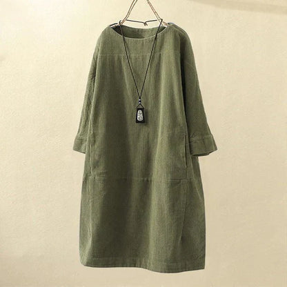 Dames Corduroy Trui Lange Mouw Corduroy Top
