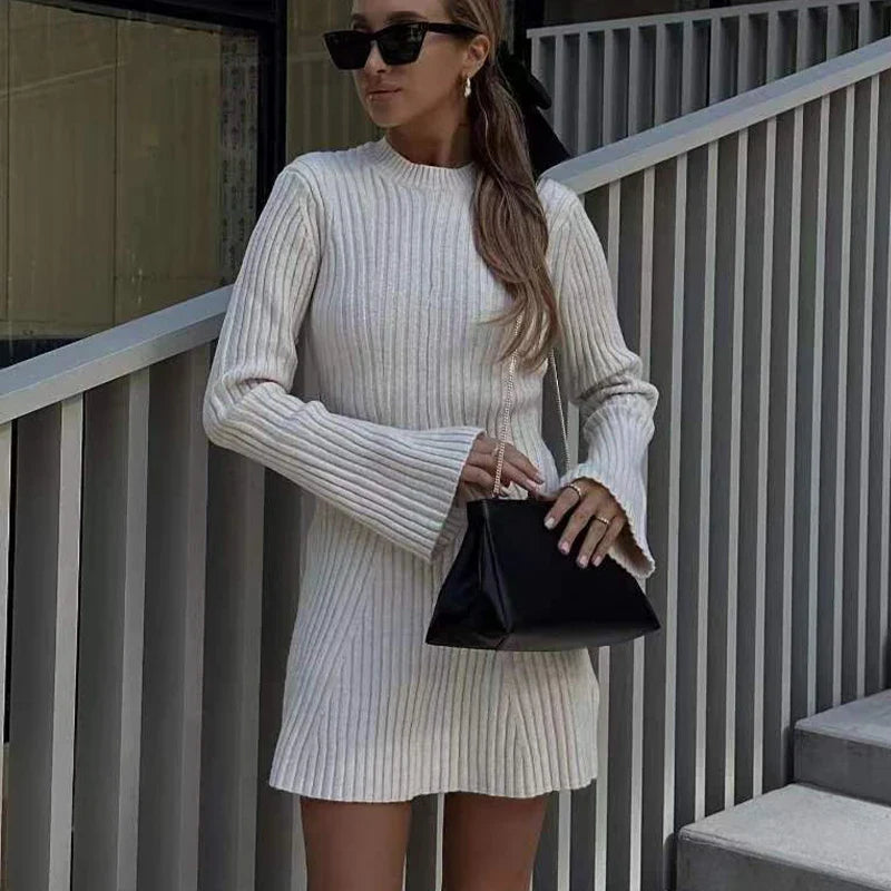 Teresa | Coltrui Col Jurk Elegant Hoge Hals