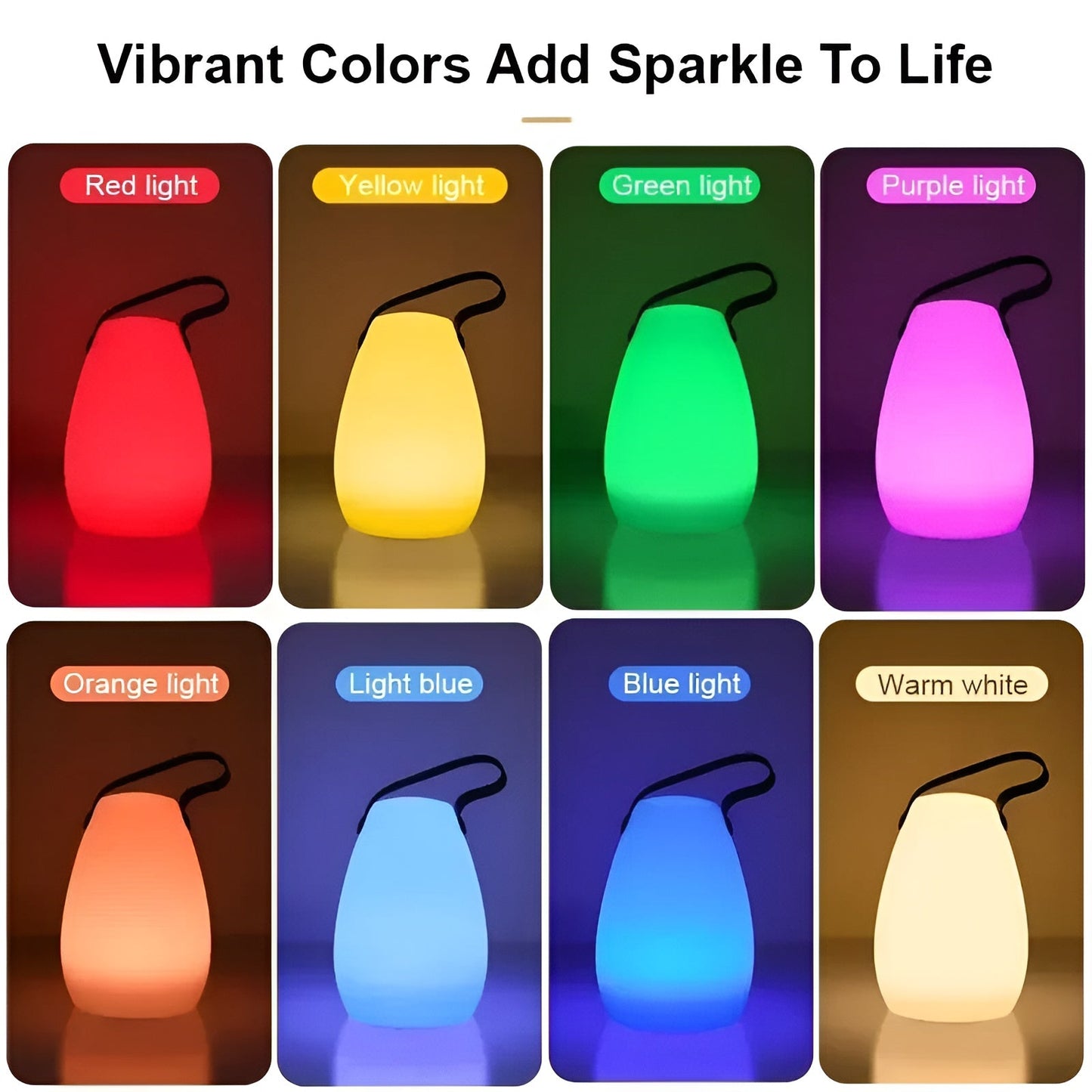 Draadloze LED Tafellamp Waterdicht RGB Dimbaar Oplaadbaar