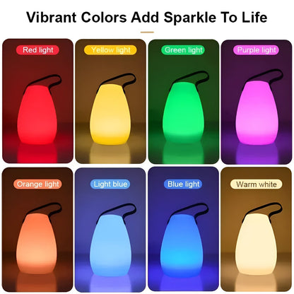 Draadloze LED Tafellamp Waterdicht RGB Dimbaar Oplaadbaar
