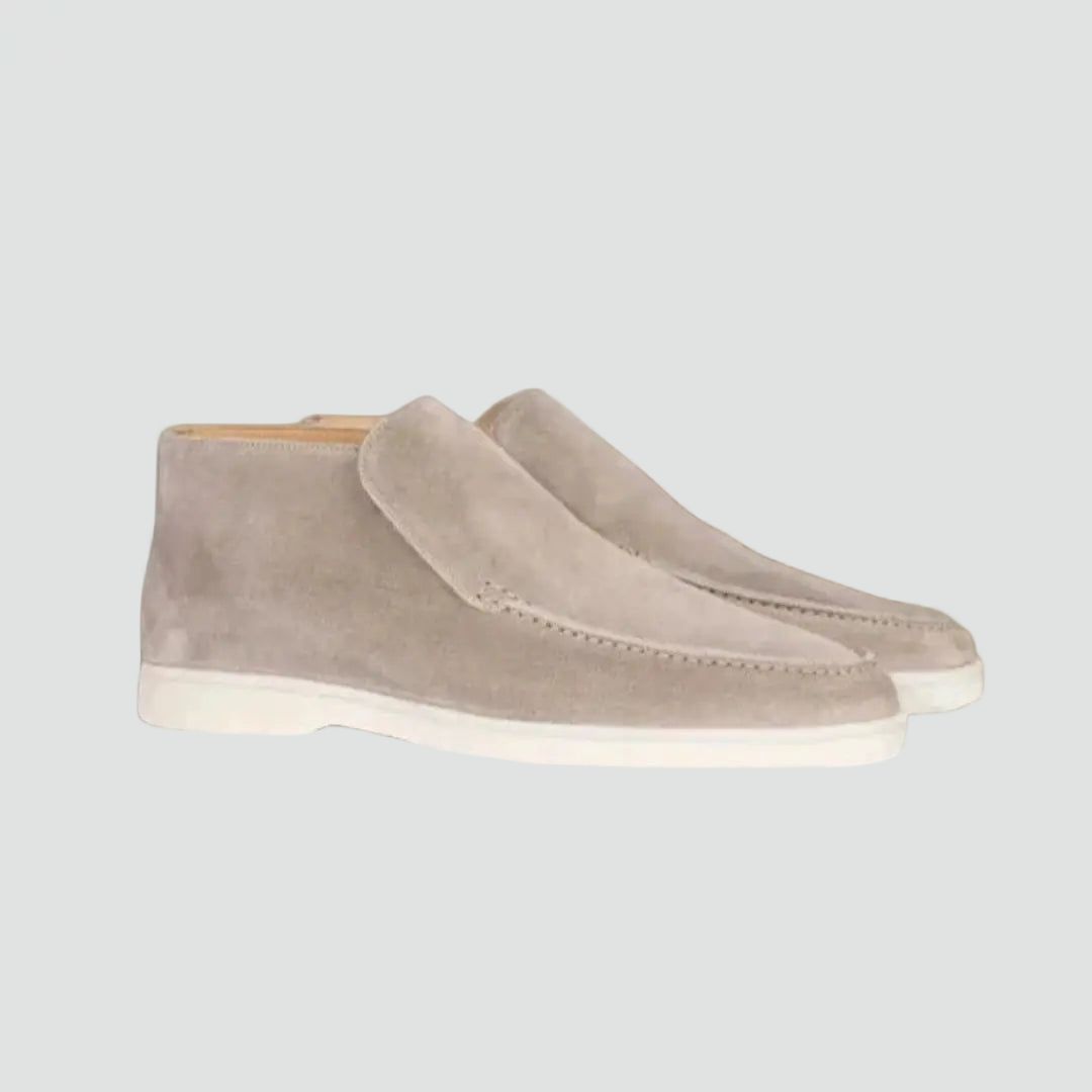 Leren Loafers voor Heren Met Gestikt Bovenwerk Comfortabel