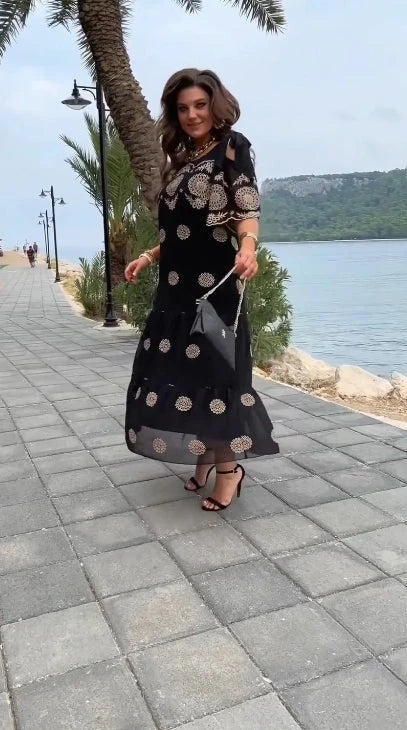 Bloemenjurk Vrouw Elegante Zomerjurk met Print